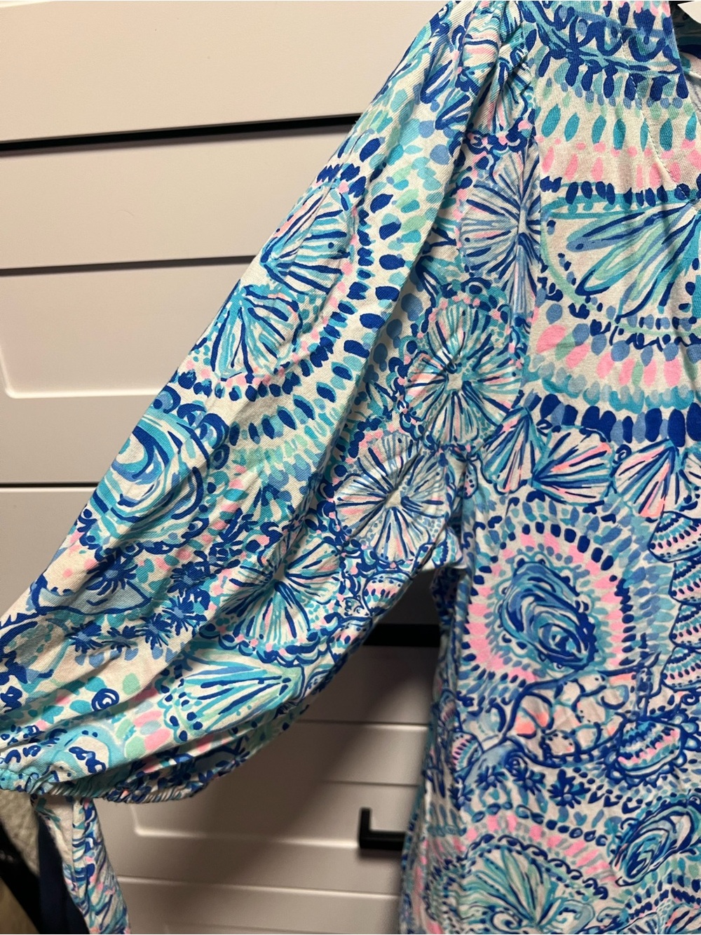 Lilly Pulitzer Easley Puff Sleeve Cotton Knit Dress (D1) - Picture 4 of 8